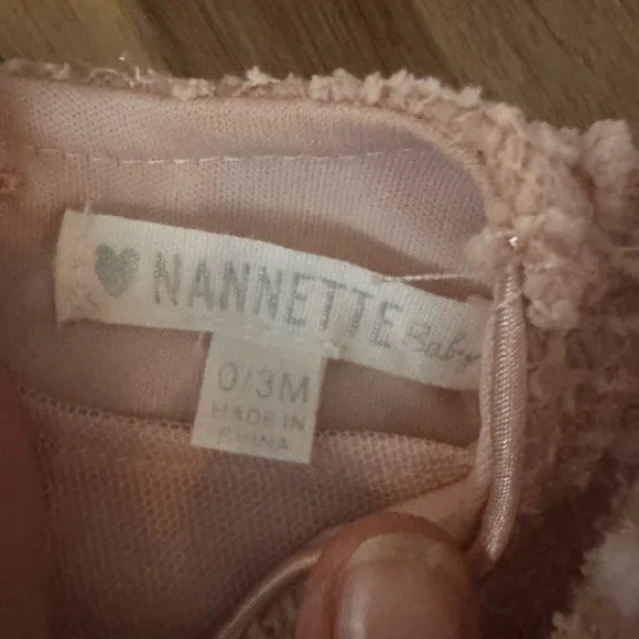 NWT Mauve Rose Tweed Baby Girl Dress - Picture 3 of 3